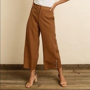 Cropped Pinstripe Trousers